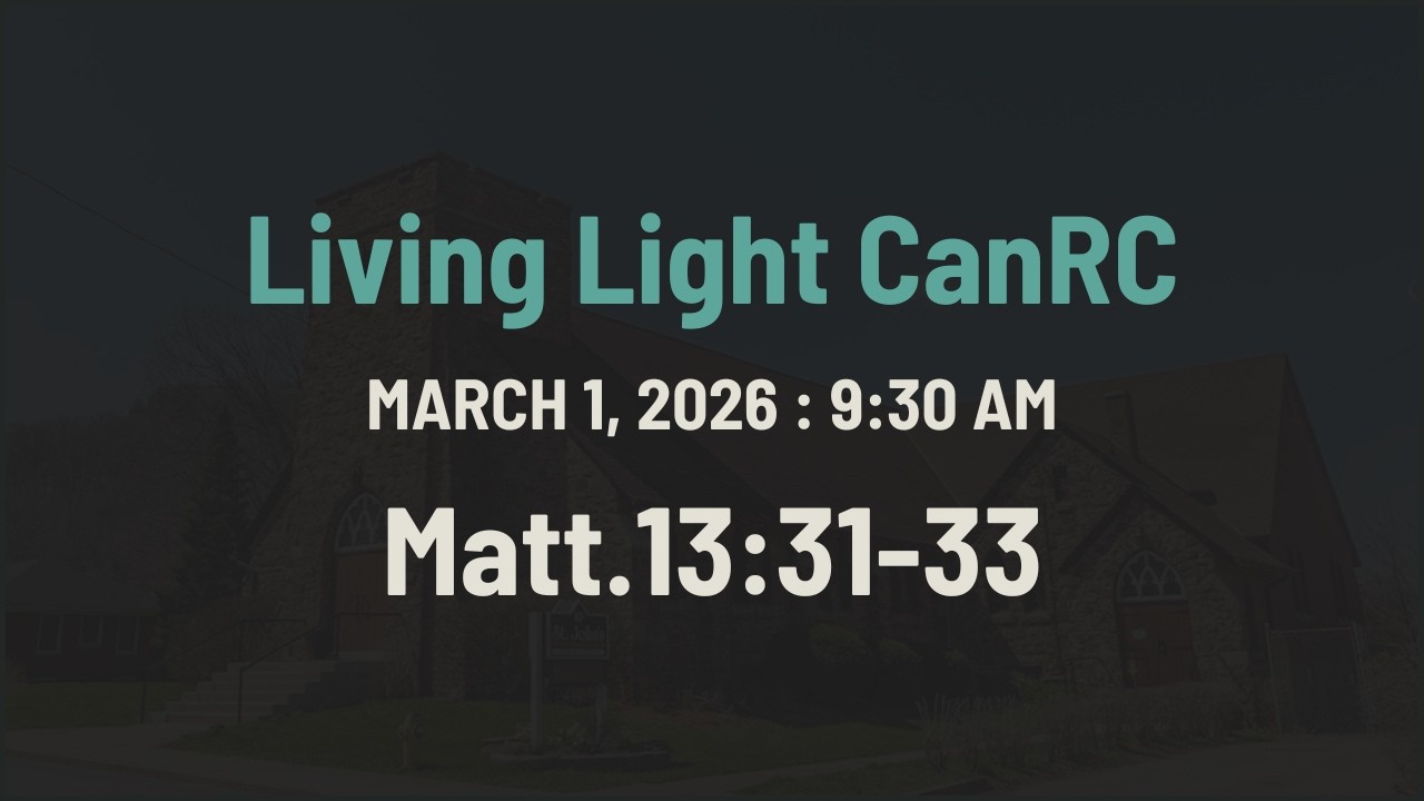 March 1, 2026 - 9:30 am - Pastor R. J. den Hollander