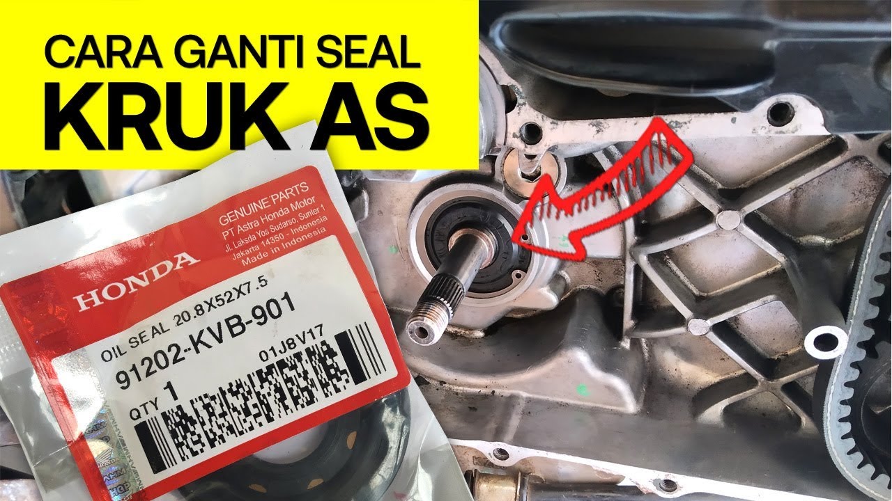 Cara ganti seal kruk as beat