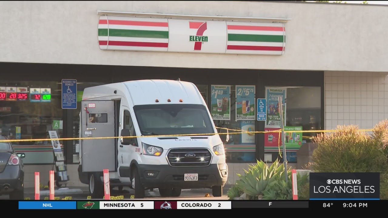 Two suspects ambush armored truck in Carson