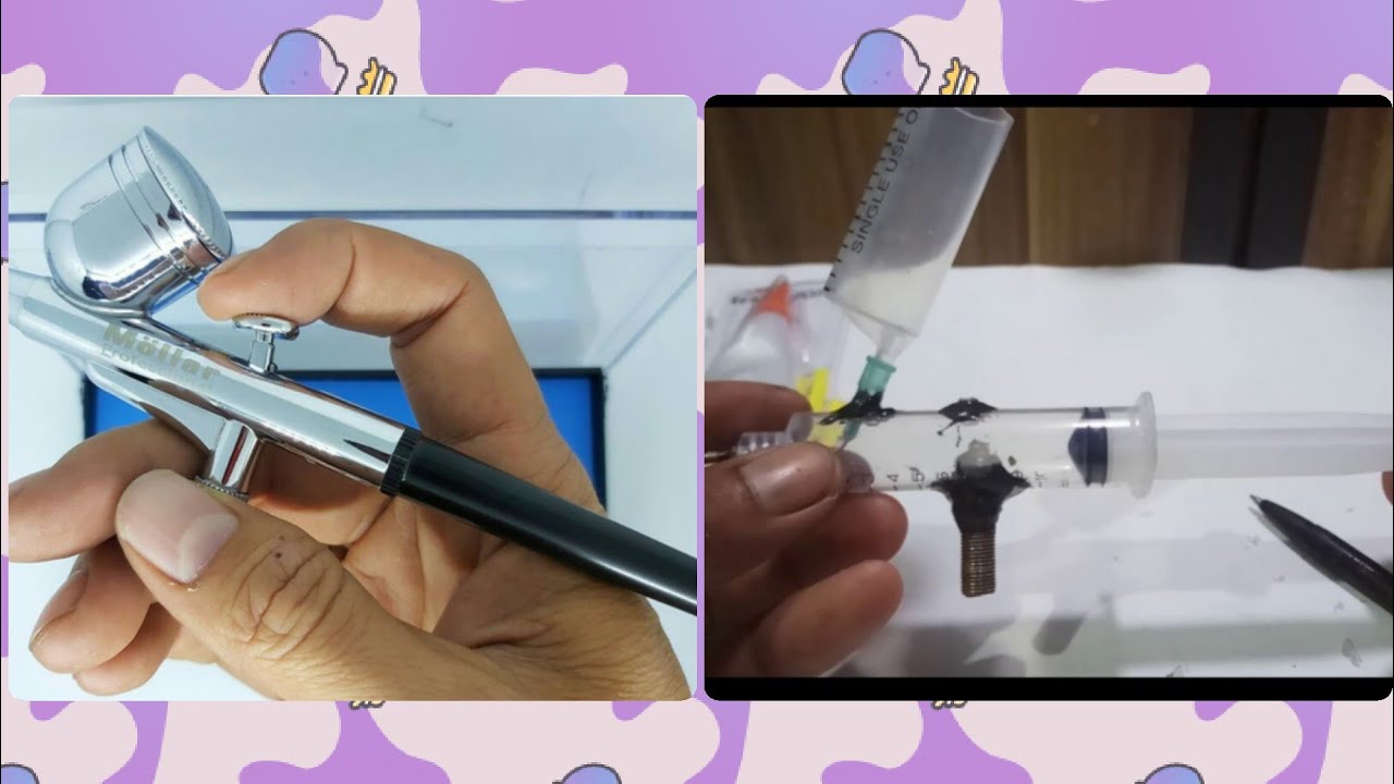 Cara membuat Pen Air Brush dengan menggunakan Alat Suntik