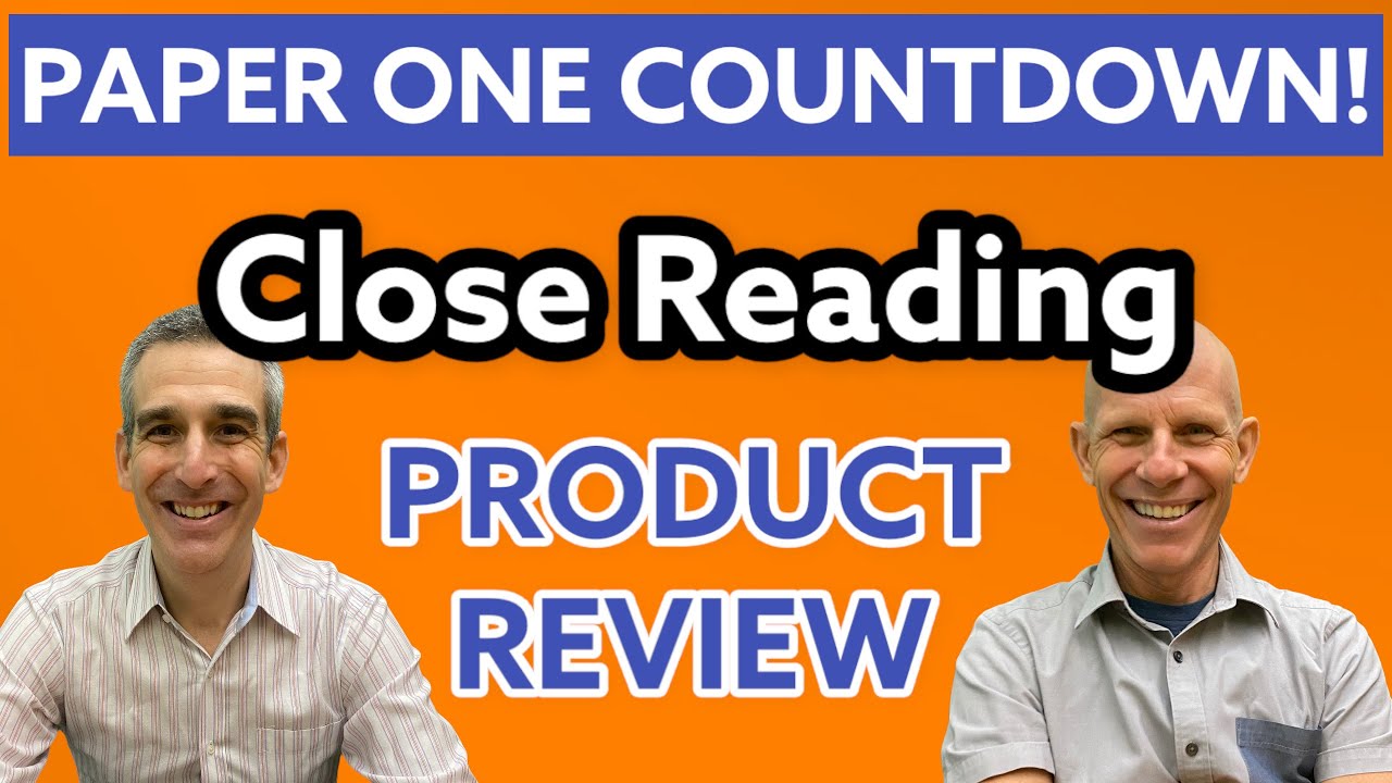 Countdown to Paper One - Product Review - Conventions and Close Reading