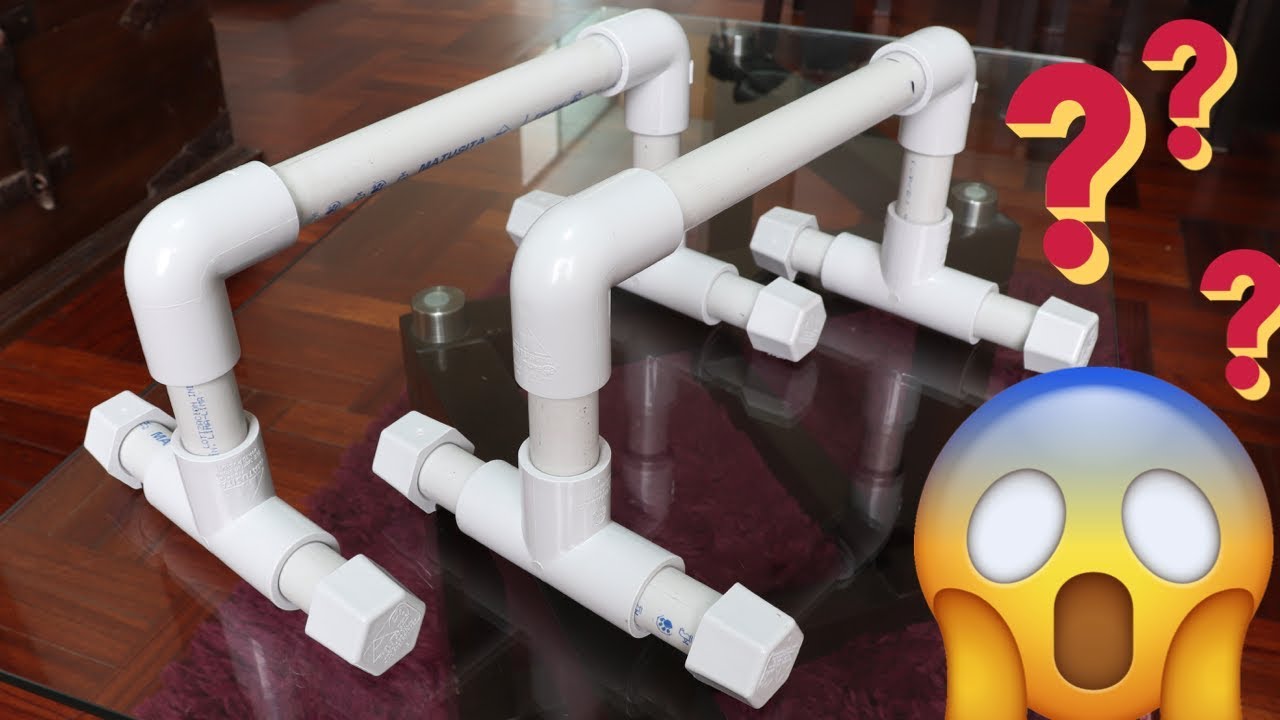 CÓMO HACER TUS PROPIAS MINI PARALELAS (PARALLETTES) DE PVC // DESMONTABLES ! 🤩