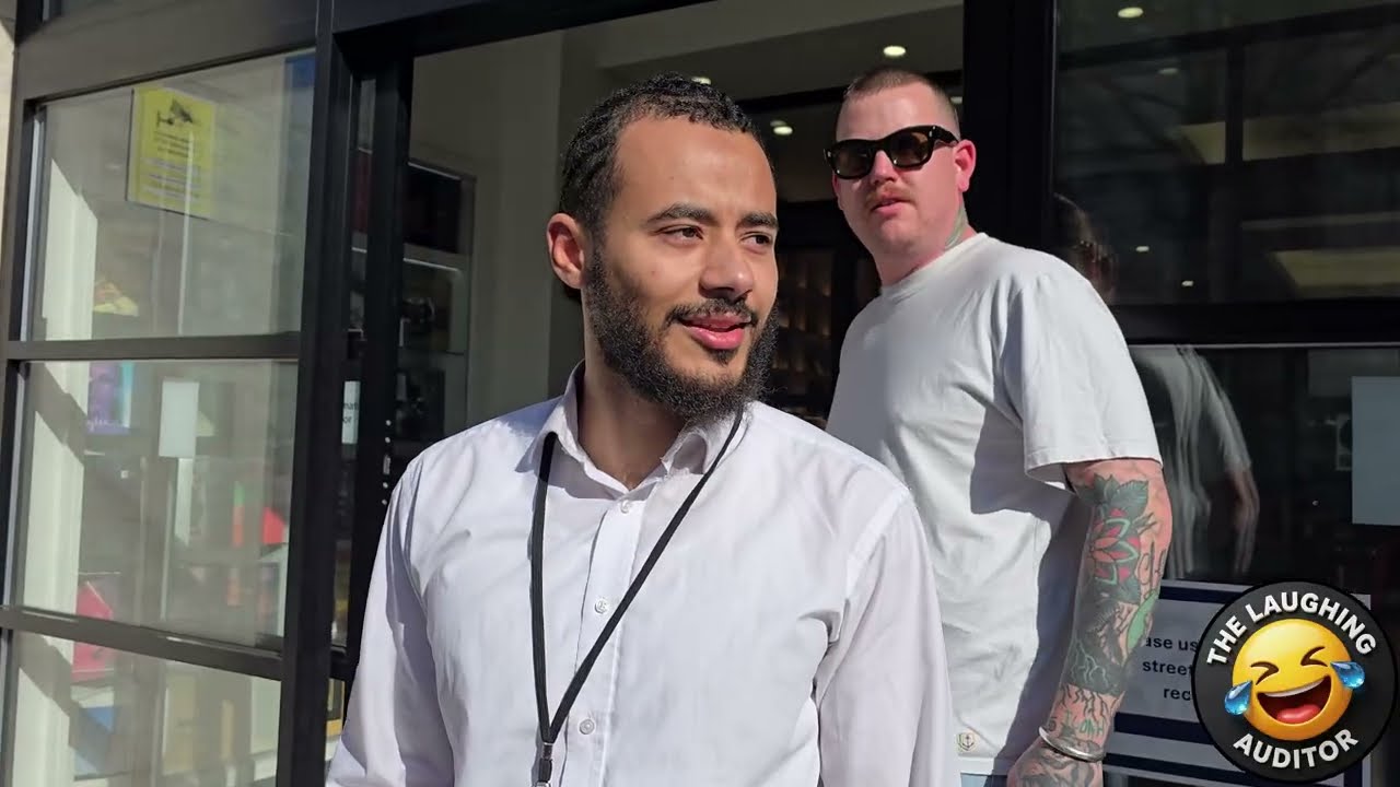 Little Man at Middlesex House Gets His Neck Wound In & Does The Walk of Shame! #audit #fail #london