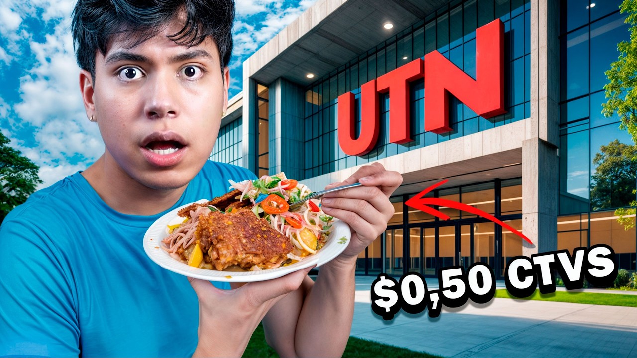 Probando la MEJOR COMIDA UNIVERSITARIA en ECUADOR 🍽️🇪🇨