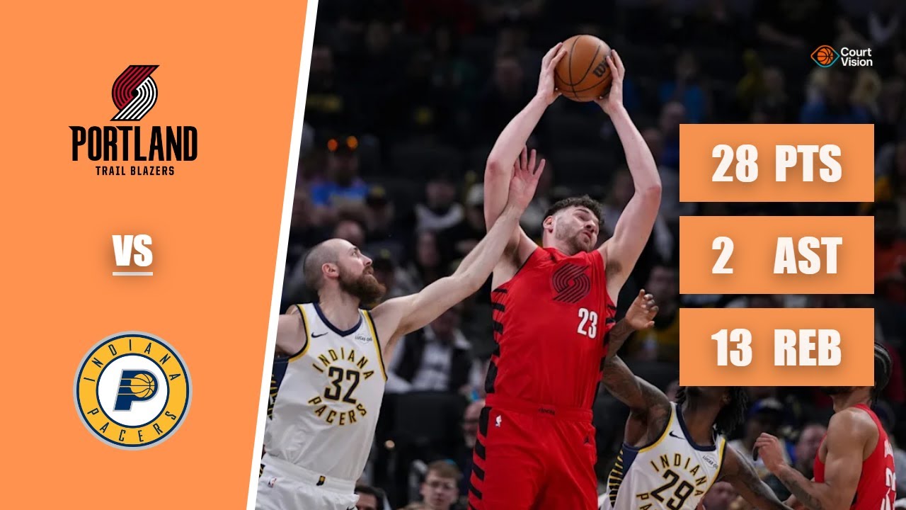 Donovan Clingan - 28 Points, 13 Rebounds, 2 Assists vs Pacers - 2025-26 Regular Season