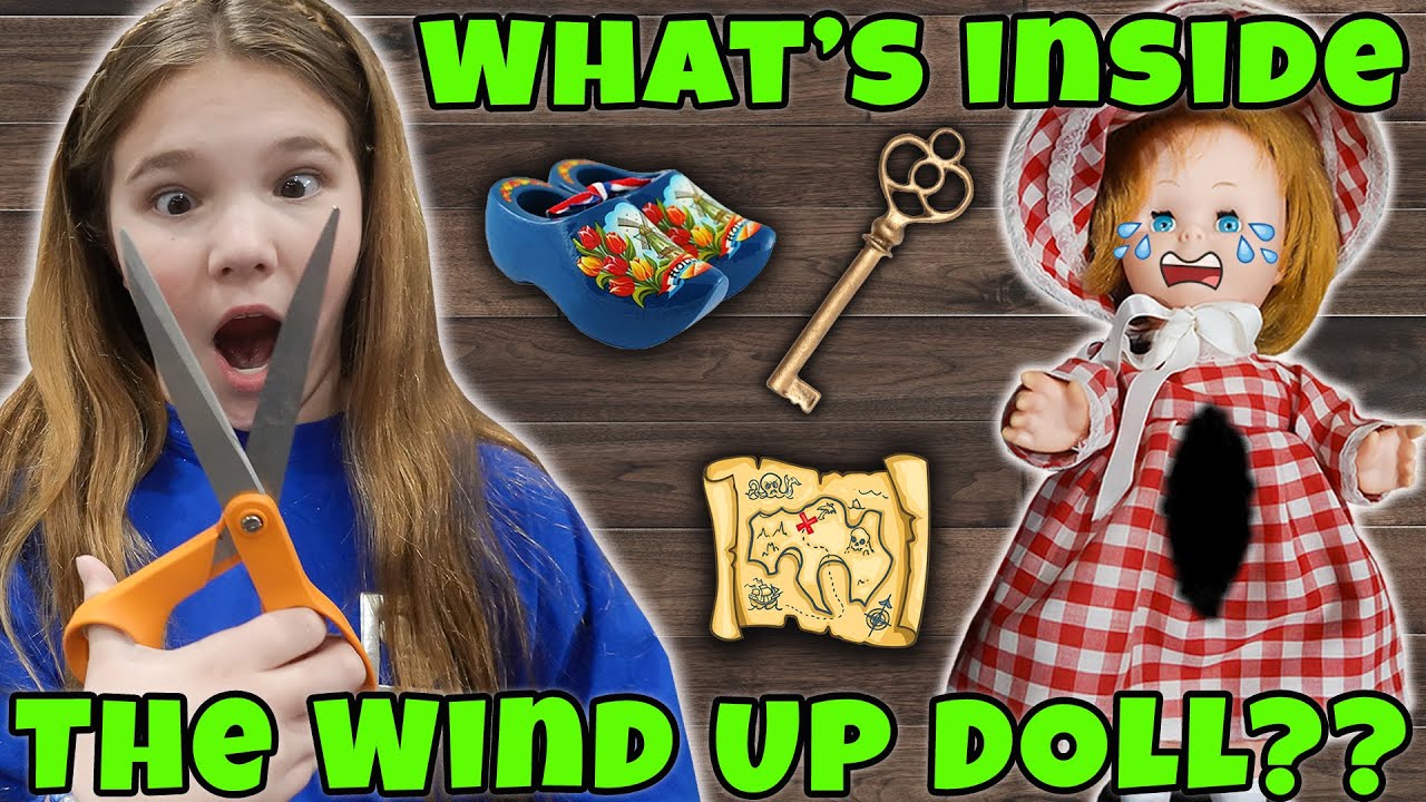 What's Inside The Wind Up Doll! Cutting Open Creepy Doll!