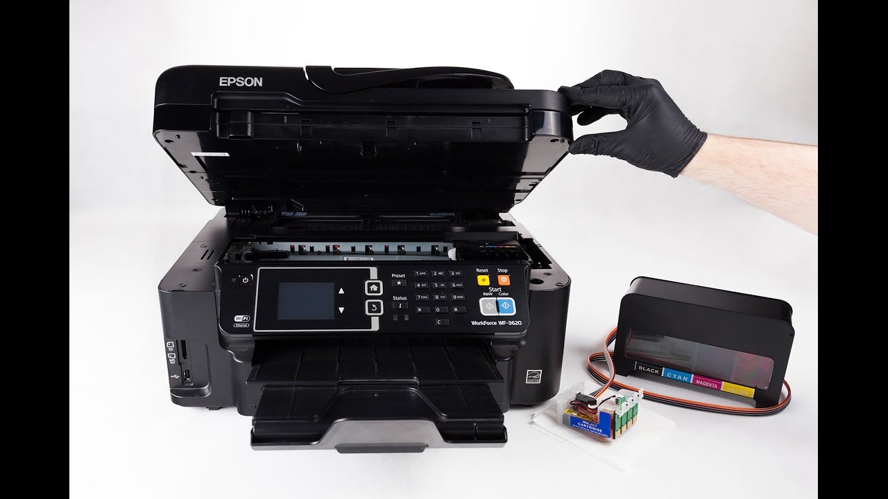 Instrukcja instalacji systemu CISS w drukarce Epson WF-3620 / WF-7710 / WF-7720 / WF-7620