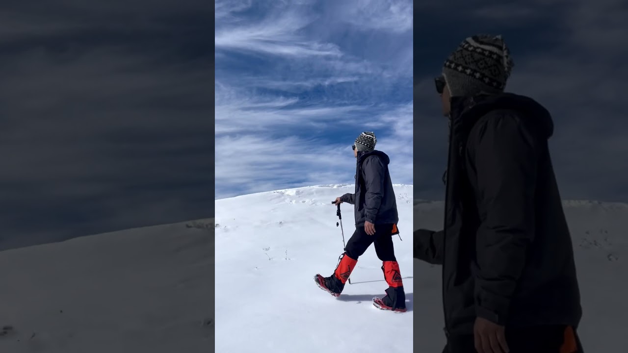 Kuari pass trek in December 2023🏔️🥶 #uttarakhand #joshimath #snow #trekking #india
