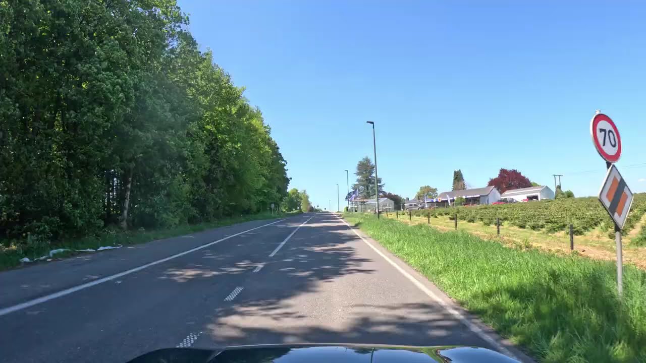 Bouillon to Bièvre, Belgium - Scenery drive 4K