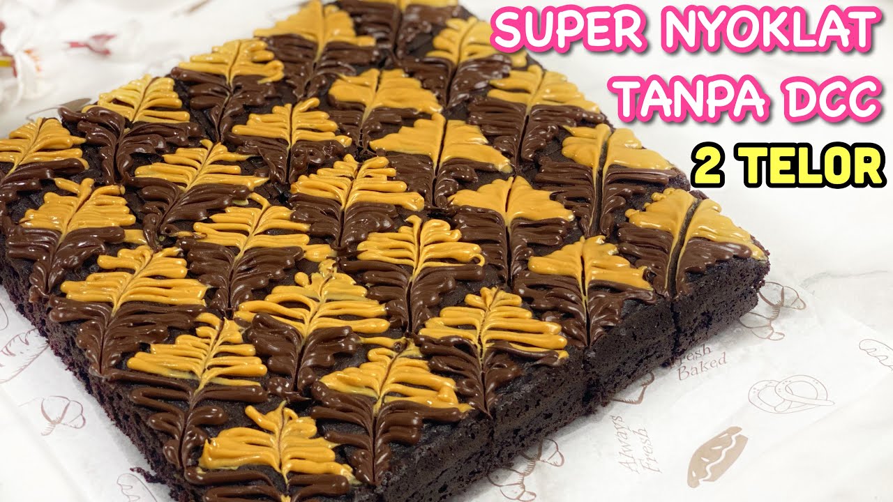 Viral !! Tanpa DCC Tapi Senyoklat ini - Swedish Chocolate Cake | Kladdkaka
