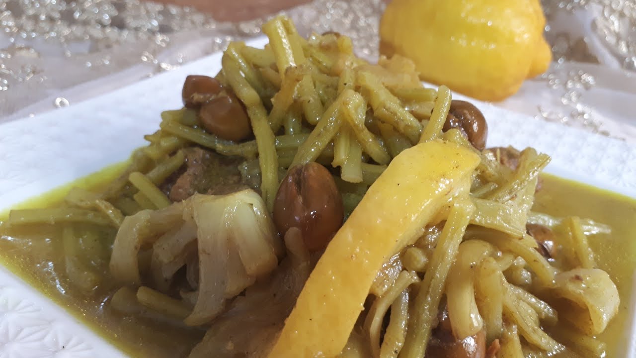 طجين اللحم بالكرنينة من ألذ ما يكون
