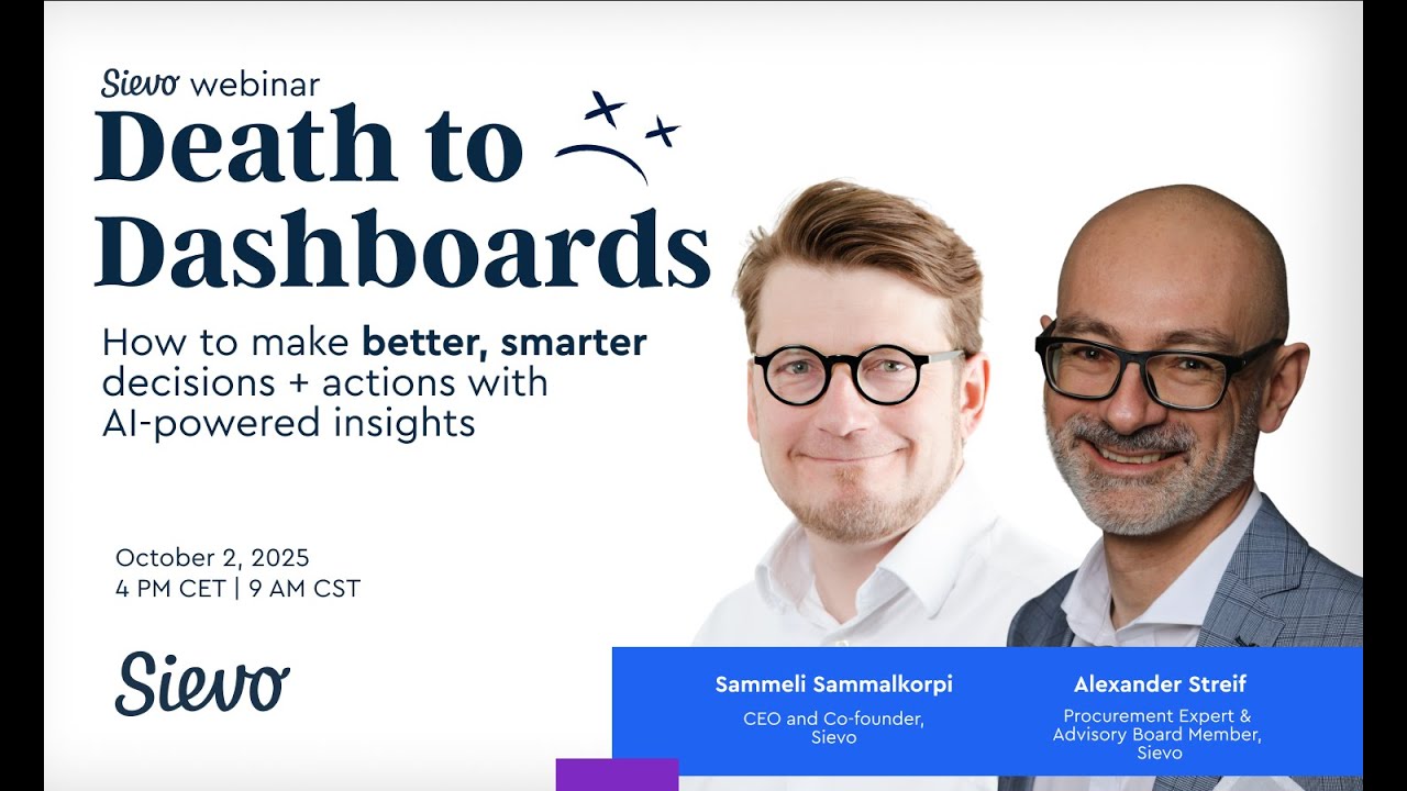 Death to dashboards - the future of AI-enabled procurement