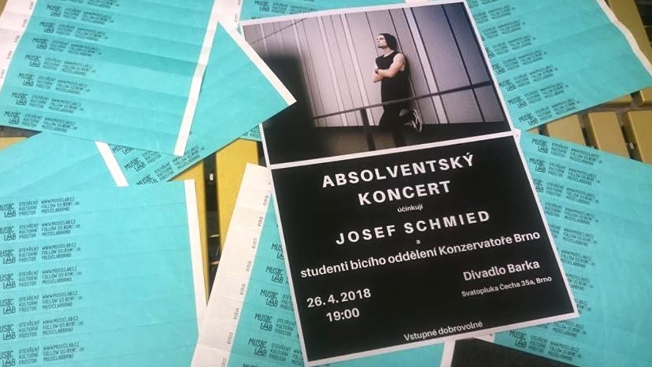 Josef Schmied - bic&iacute; - absolventsk&yacute; koncert 26.4.2018