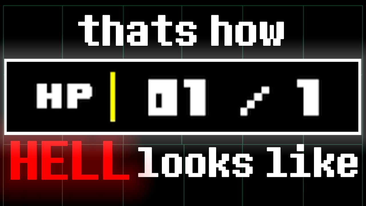 Pacifist Undertale with ONLY 1 HP!