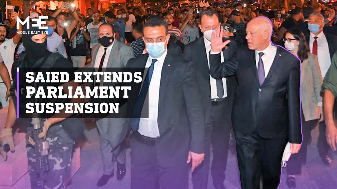 Tunisia coup: President Saied extends parliament suspension indefinitely