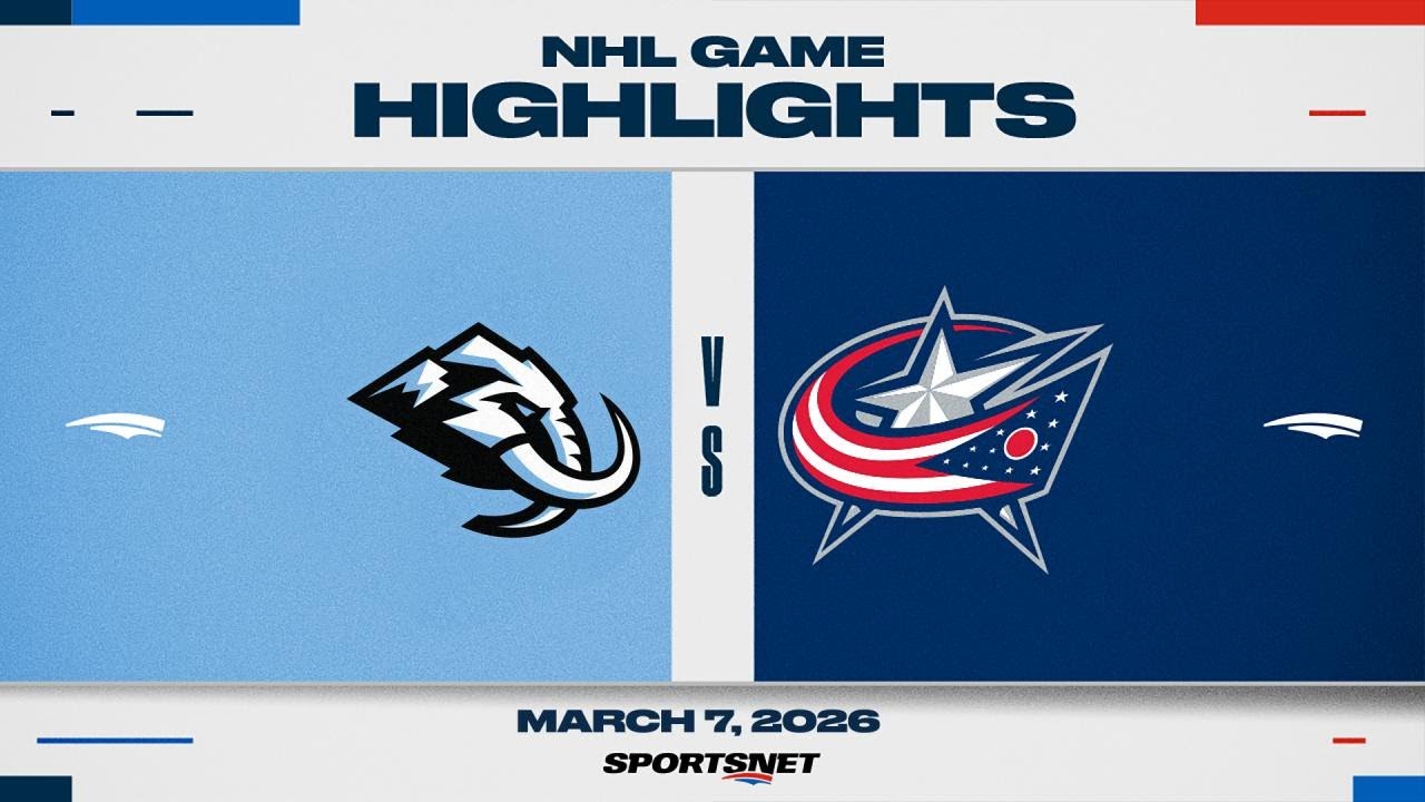 NHL Highlights | Mammoth vs. Blue Jackets - March 7, 2026