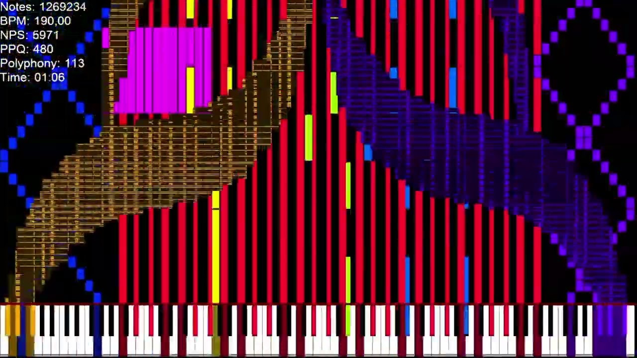 [Black MIDI] Orbit From Geometry Dash // 4,600,000 Notes // Alternative