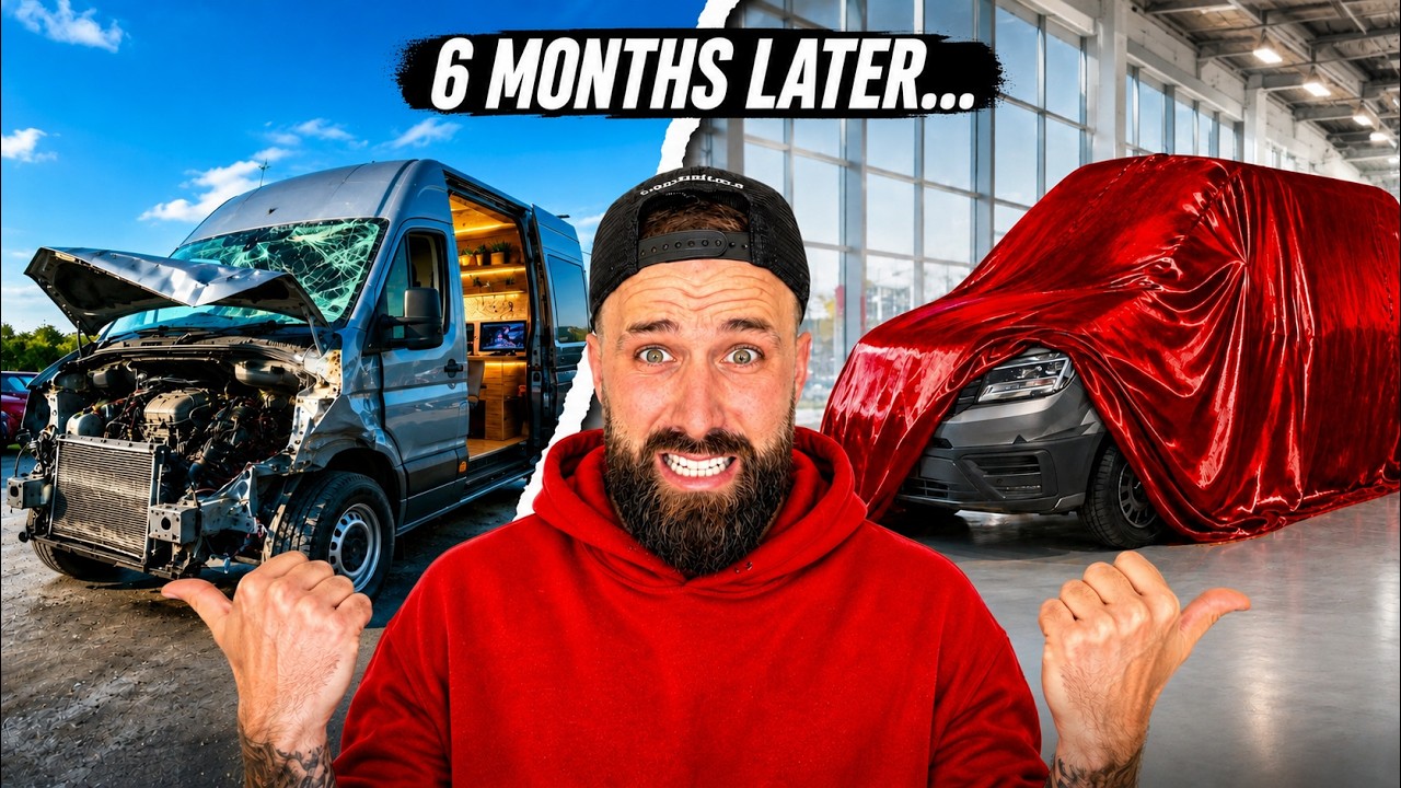 I BOUGHT A CRAHSED VAN...6 MONTHS LATER, IT'S A &pound;100K CAMPER