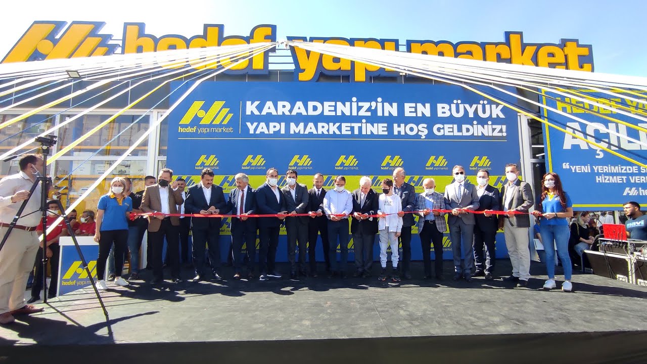 Karadeniz’in En Büyük Yapı Marketi Hedef Yapı Market Açıldı.