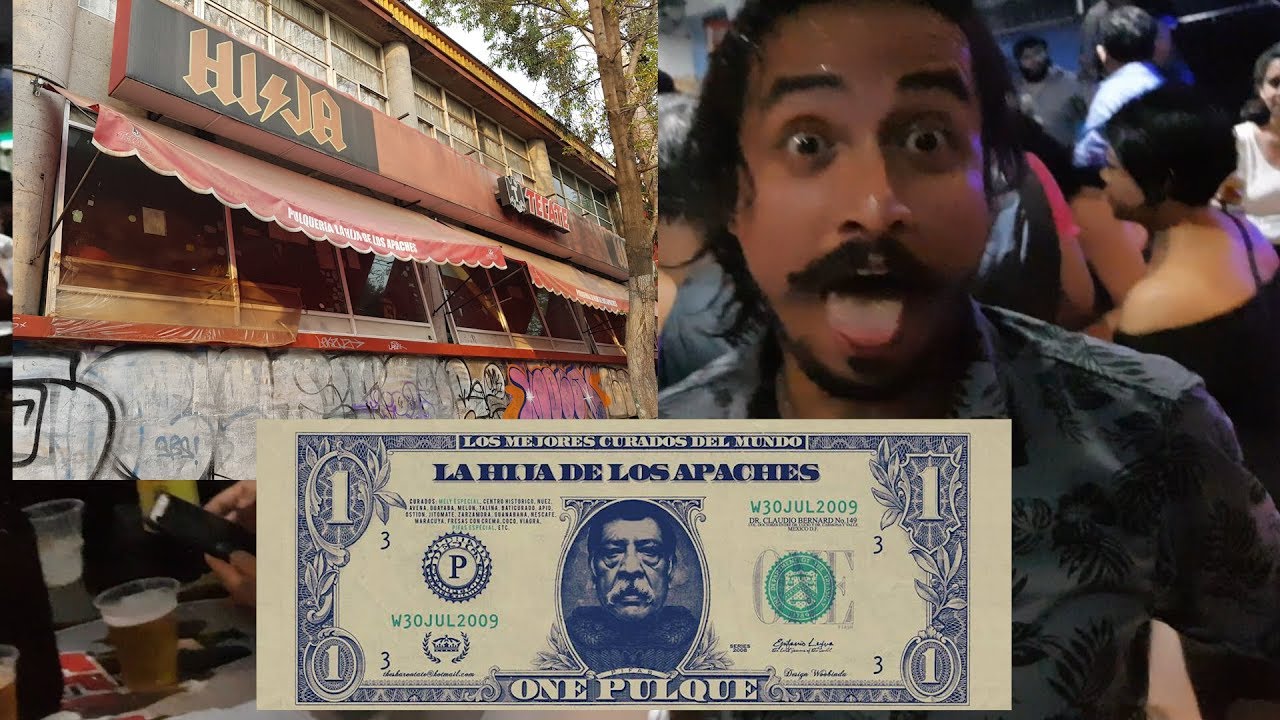 Bebidas ancestrales en La Pulquería La Hija de los Apaches, CDMX. Cumbia, salsa y hamburguesas