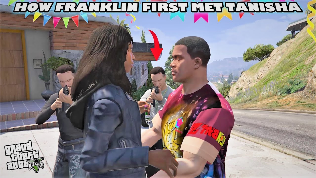 GTA 5 - How Franklin First Met His Love Tanisha!