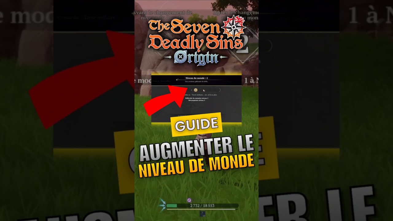 AUGMENTER LE NIVEAU DE MONDE FACILEMENT AU D&Eacute;BUT SUR 7DS ORIGIN !