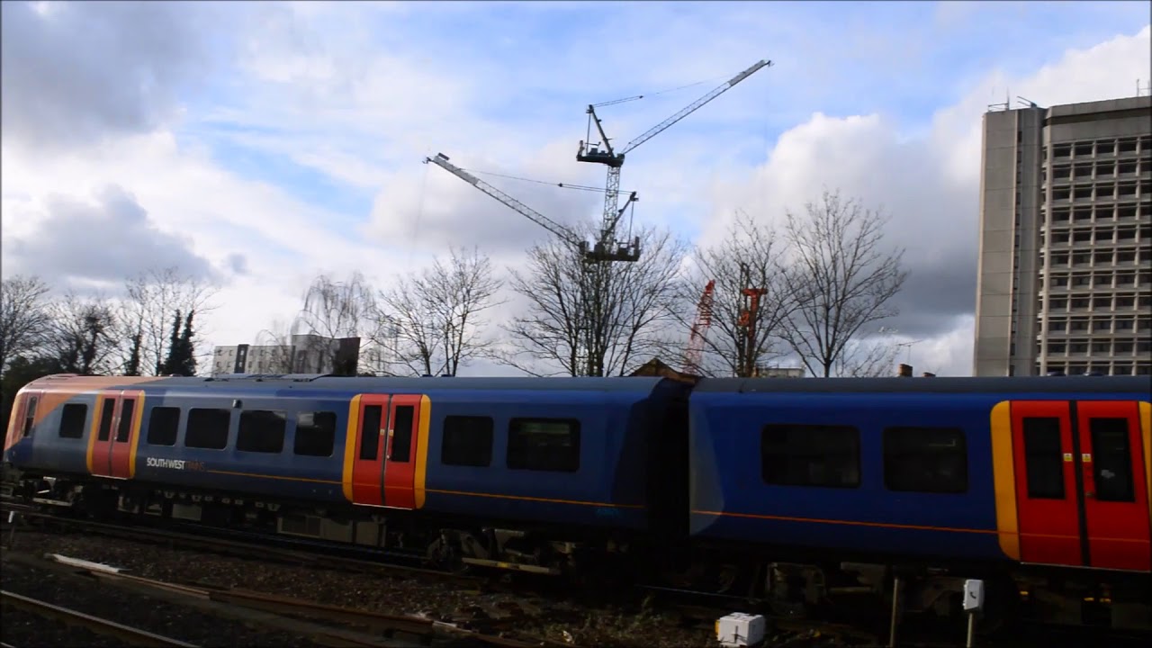 Trains at Woking - 12/02/18