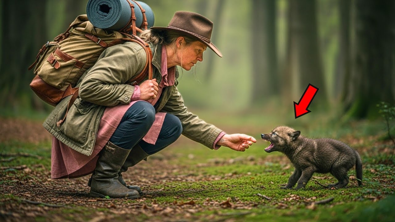 Tiny Wolf Wouldn't Stop Following Mountain Woman — What She Discovered Will Leave You Speechless