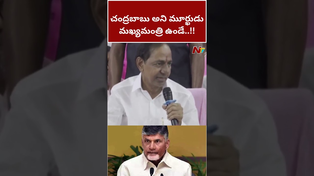 KCR Sensational Comments On Chandrababu | Ntv