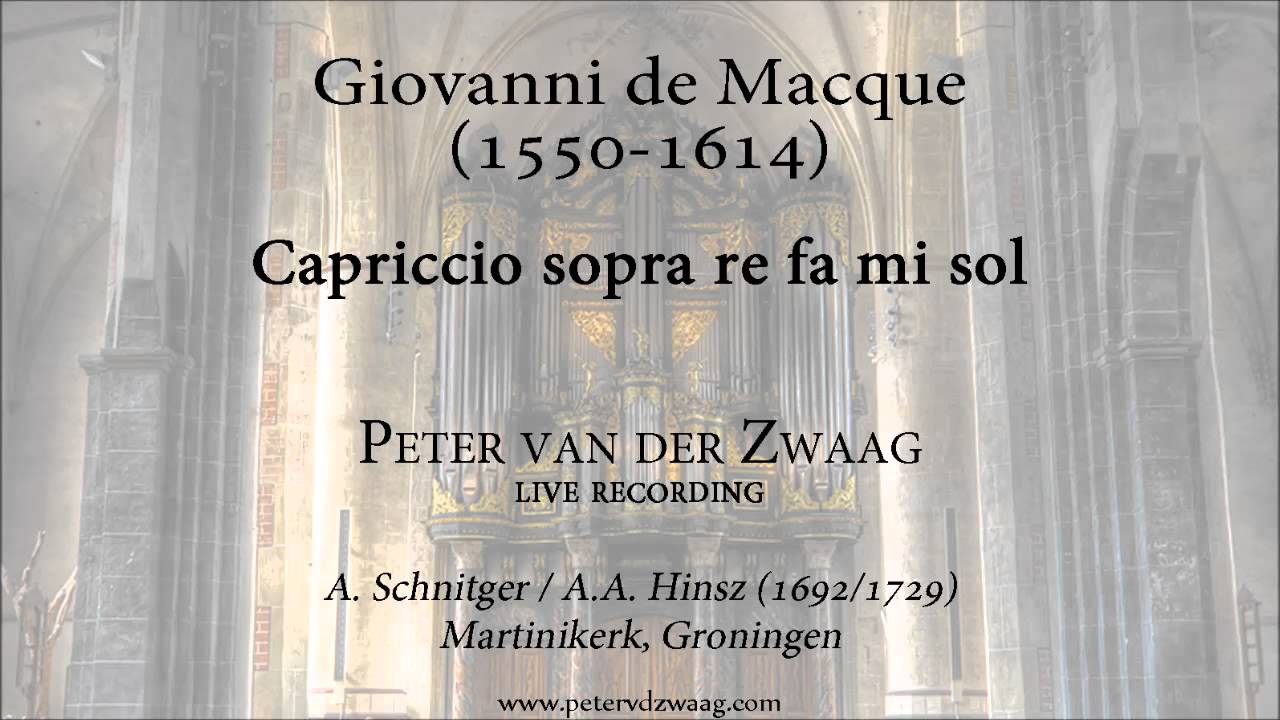 Giovanni de Macque - Capriccio sopra re fa mi sol