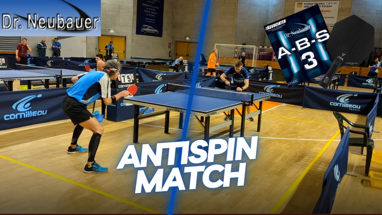 Dr. Neubauer ABS 3 | Stiga Cybershape Carbon | Anti Spin Table Tennis Match