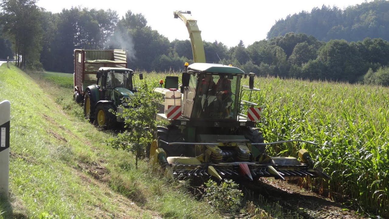 John Deere Power beim Maishäckseln - John Deere 6850 - HG Spießl
