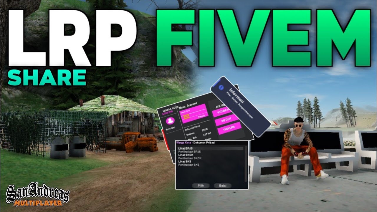 SHARE GAMEMODE REMAKEAN BASIC LRP | BANYAK FITUR YANG MIRIP FIVEM DAN MODERN!!