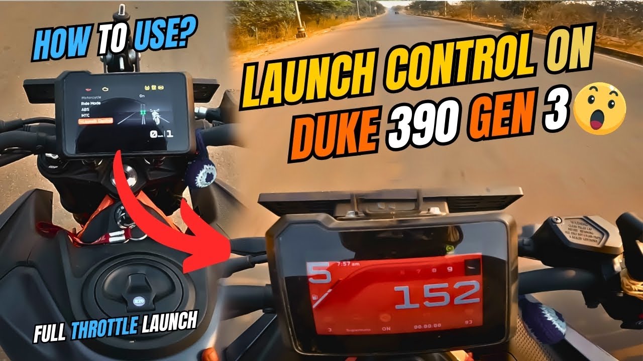 LAUNCH CONTROL ON KTM DUKE 390 GEN 3 | HOW TO ACTIVATE & USE IT EXPLAINED! 🔥| UNCUT VLOGS