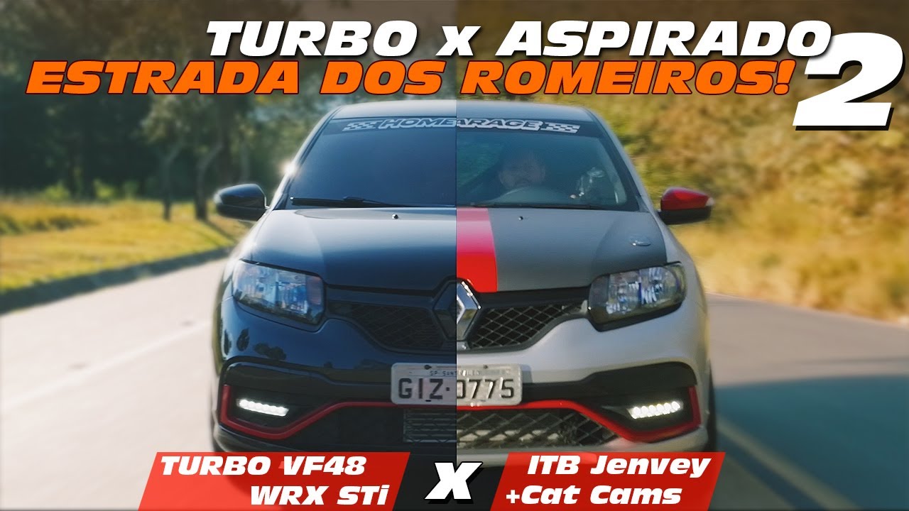 Sandero RS Turbo x Aspirado (saiu no Acelerados) ITB 8000 rpm: QUAL O MELHOR? Acelerei os dois!