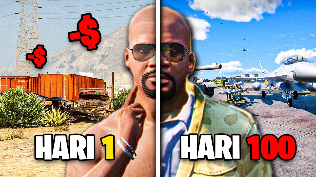 100 Hari Hidup Menjadi TENTARA di GTA 5! (Mod)