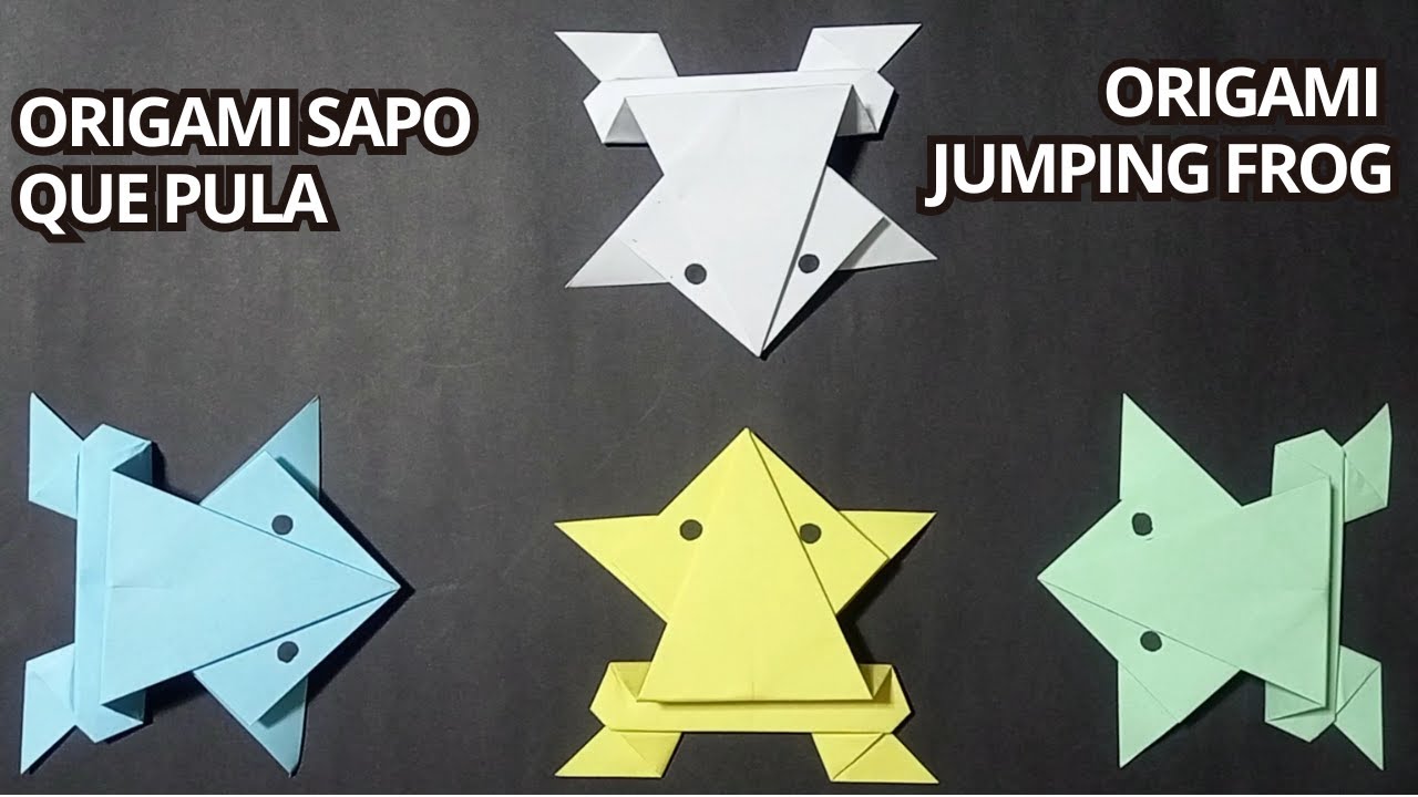 Como Fazer um Origami Sapo que Pula Passo a Passo