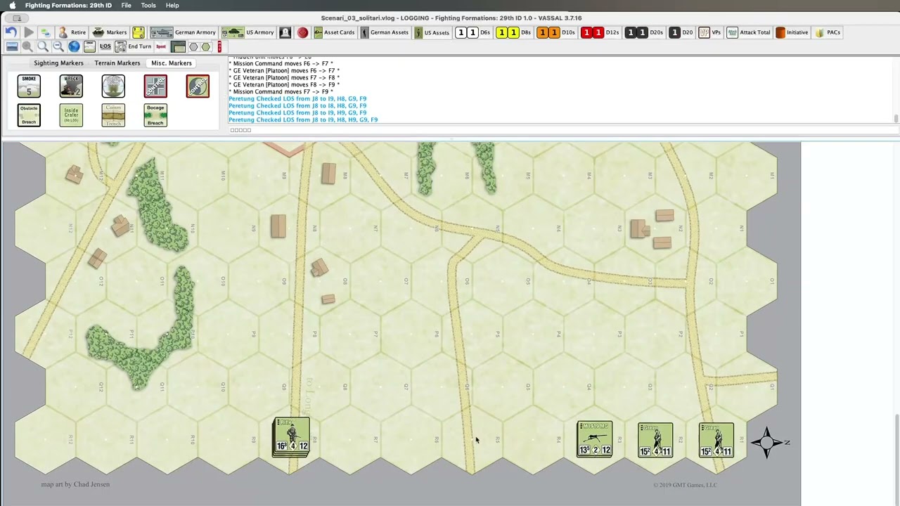 Scenario 01 part 3. Fighting Formations: 29th US Inf. Div.