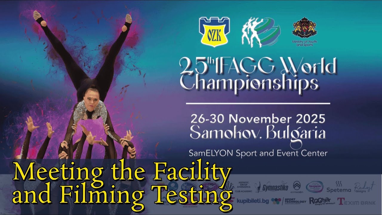 Facility & Testing. 25th IFAGG World Championship. 2025.11.26-30. SamElyon Arena, Samokov, Bulgaria.