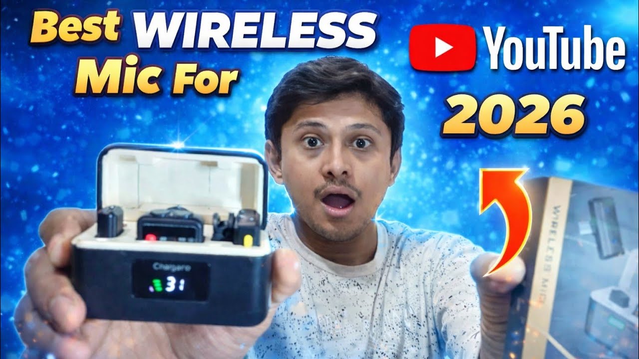 Best Wireless Mic For Youtube Video 2026 Audio Quality बेहतर हो जाएगा #tech #unboxing #youtubeshorts