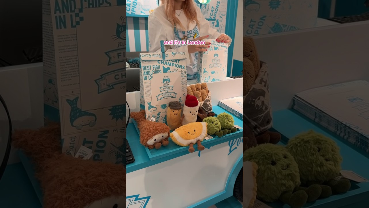 Экскурсия по магазину рыбы и чипсов Jellycat в Лондоне! ​​🤍