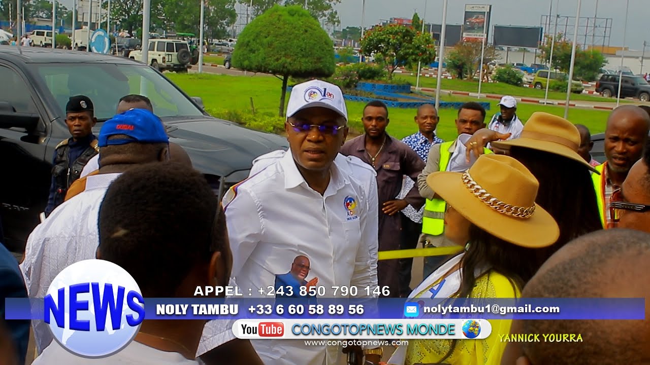 Départ du Gouverneur GENTINY NGOBILA à KISANGANI Pour le 1AN ACP -Mobilisation à l’Aeroport de Djili