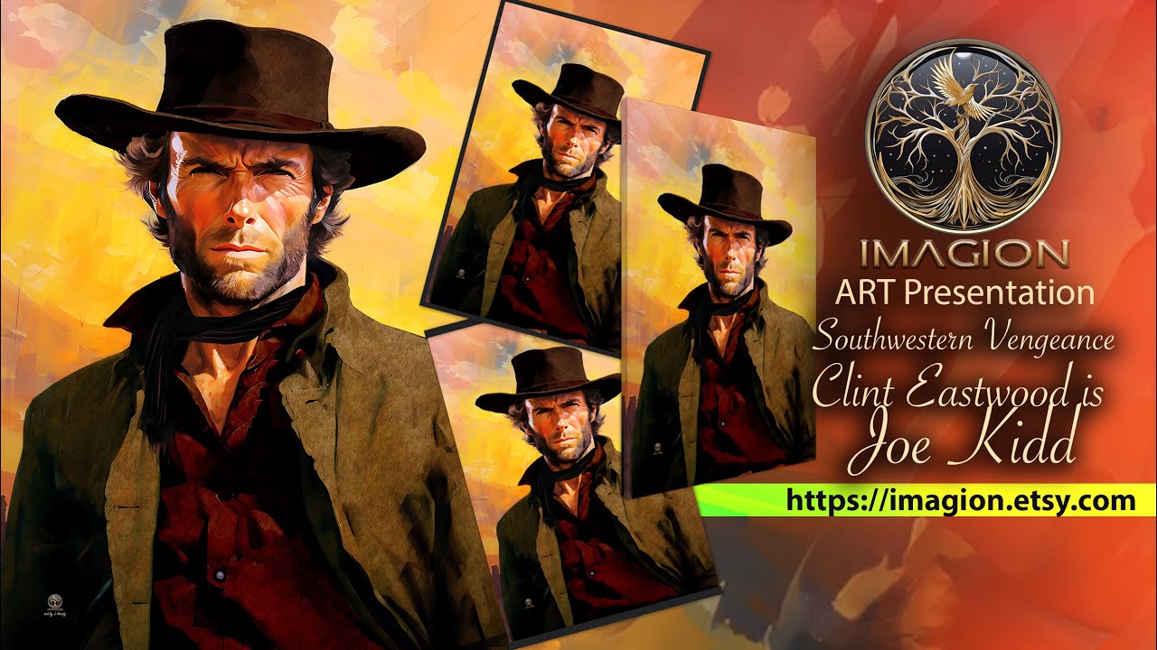 Southwestern Vengeance: Clint Eastwood is Joe Kidd | Wild West Showdown | Wild West Art, Cowboy Art