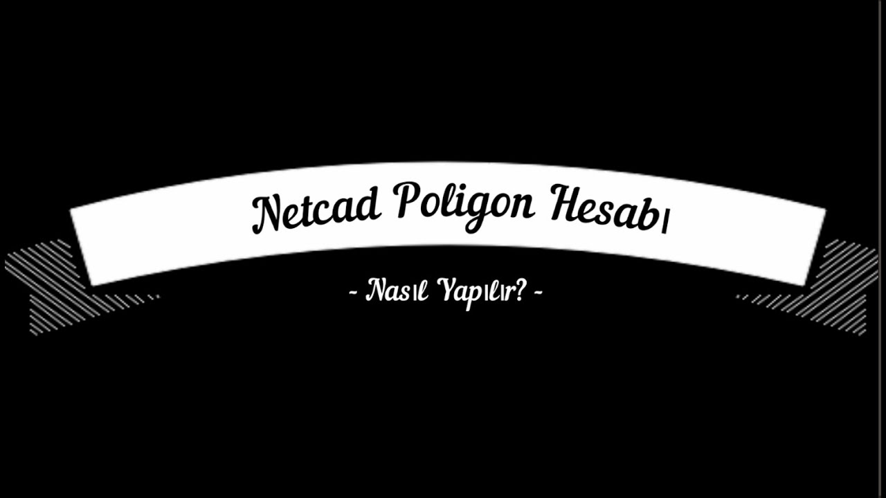 Netcad'de Poligon Hesabı Nasıl Yapılır? #netcad
