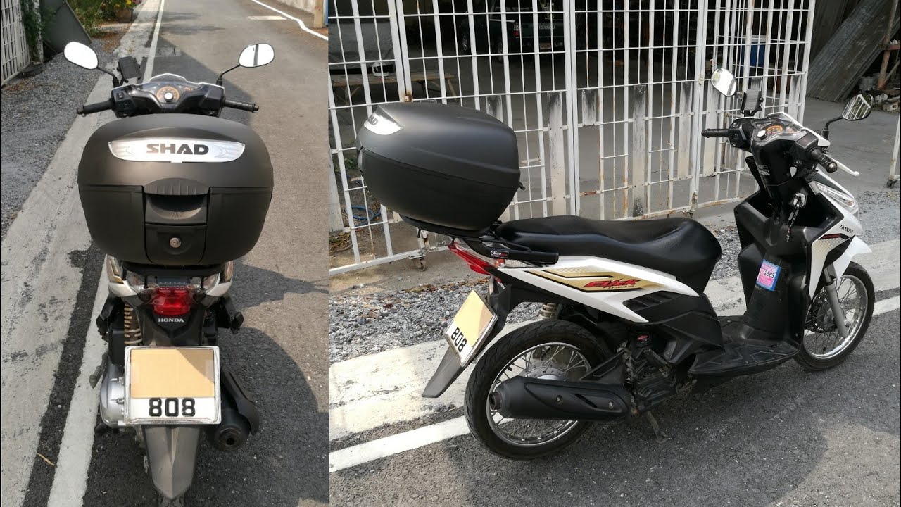 ติดกล่องหลังมอเตอร์​ไซ​ค์​ SHAD​ SH26​