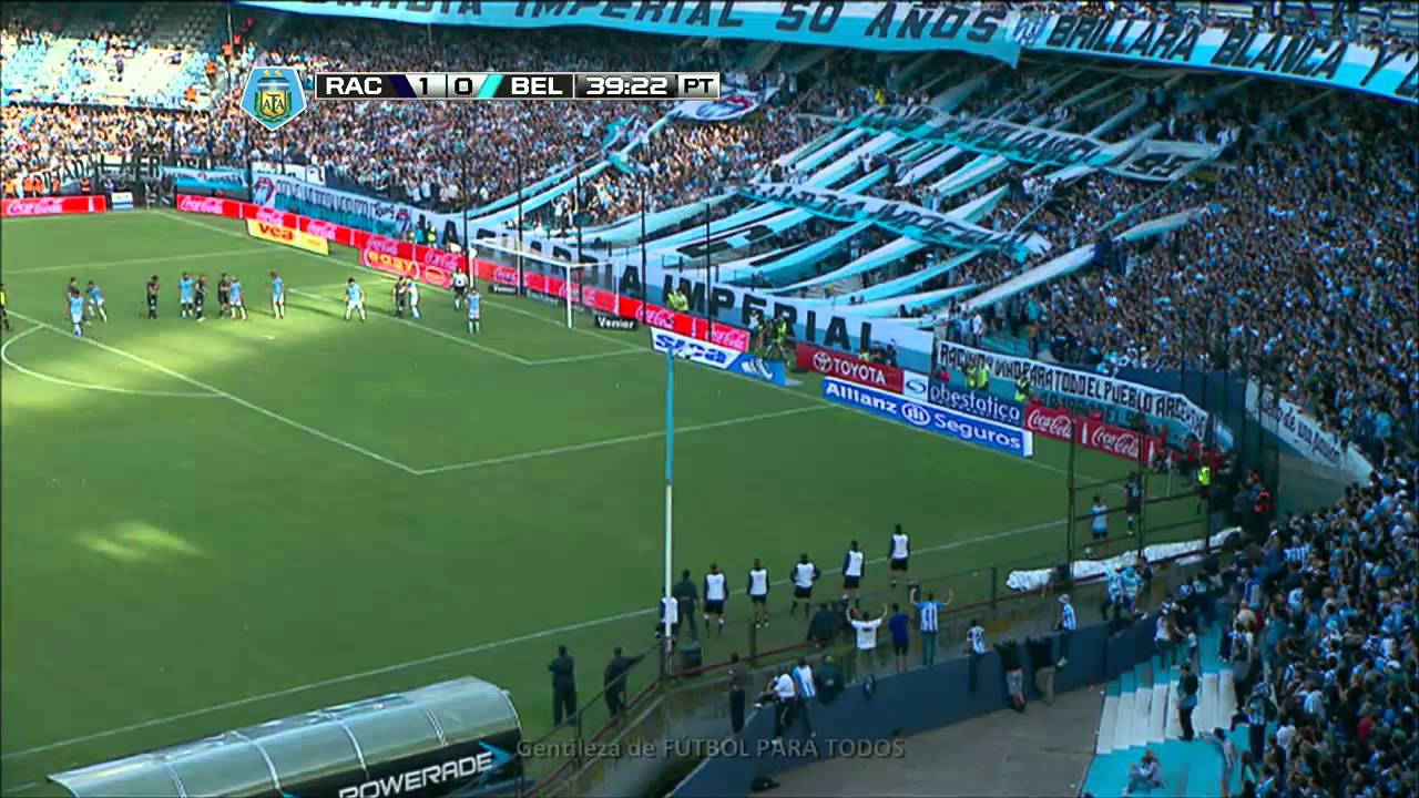 Fútbol en vivo. Racing - Belgrano. Fecha 9. Torneo Final 2014. Fútbol Para Todos.