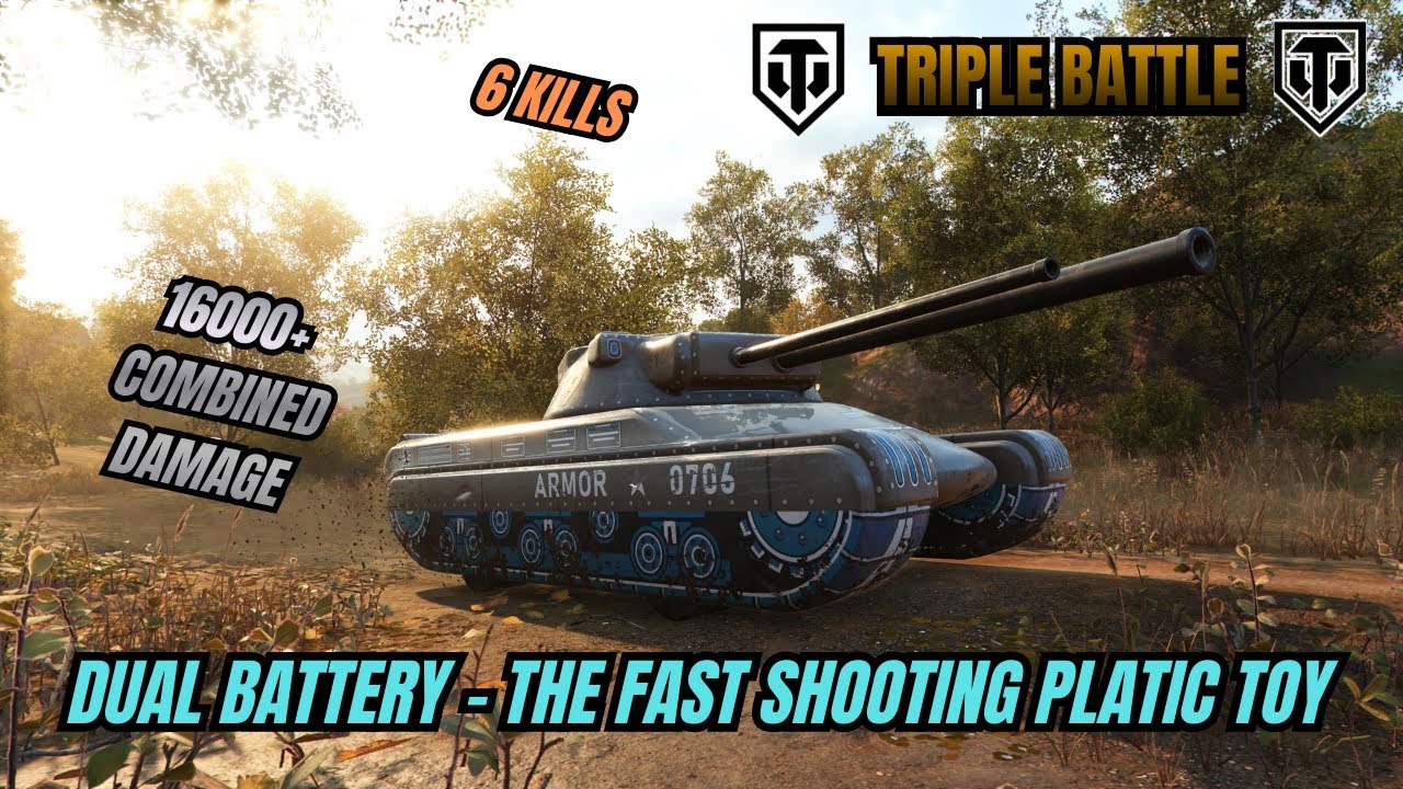 World of Tanks Modern Armor: Triple Battle - Dual Battery The Fast Shooting Plastic Toy!!!
