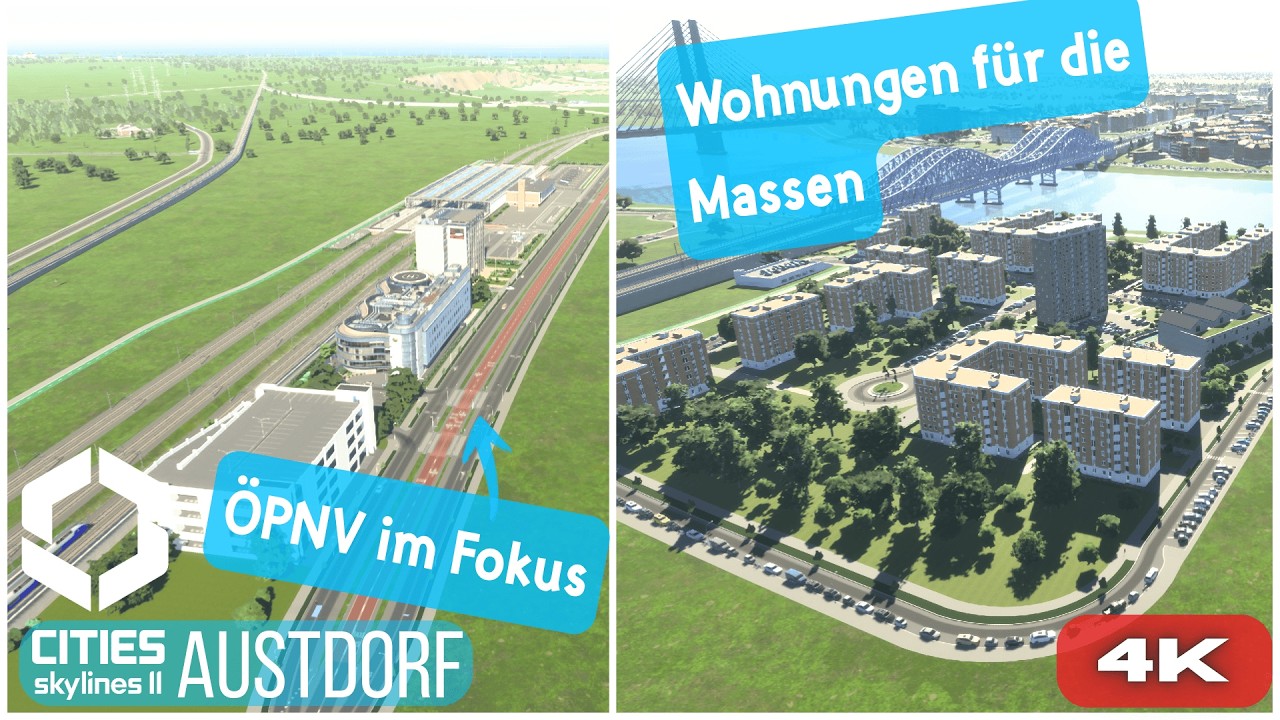Schaffen wir die Verkehrswende? Der ÖPNV ist von Beginn an dabei. #citiesskylines2 #4k