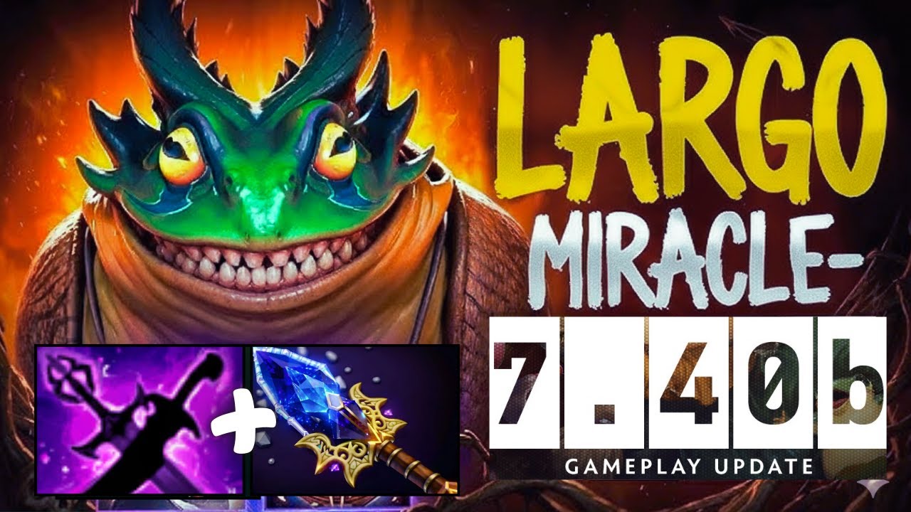 MIRACLE- LARGO Mid is BROKEN! 😱 New Hero Power! 7.40b Patch