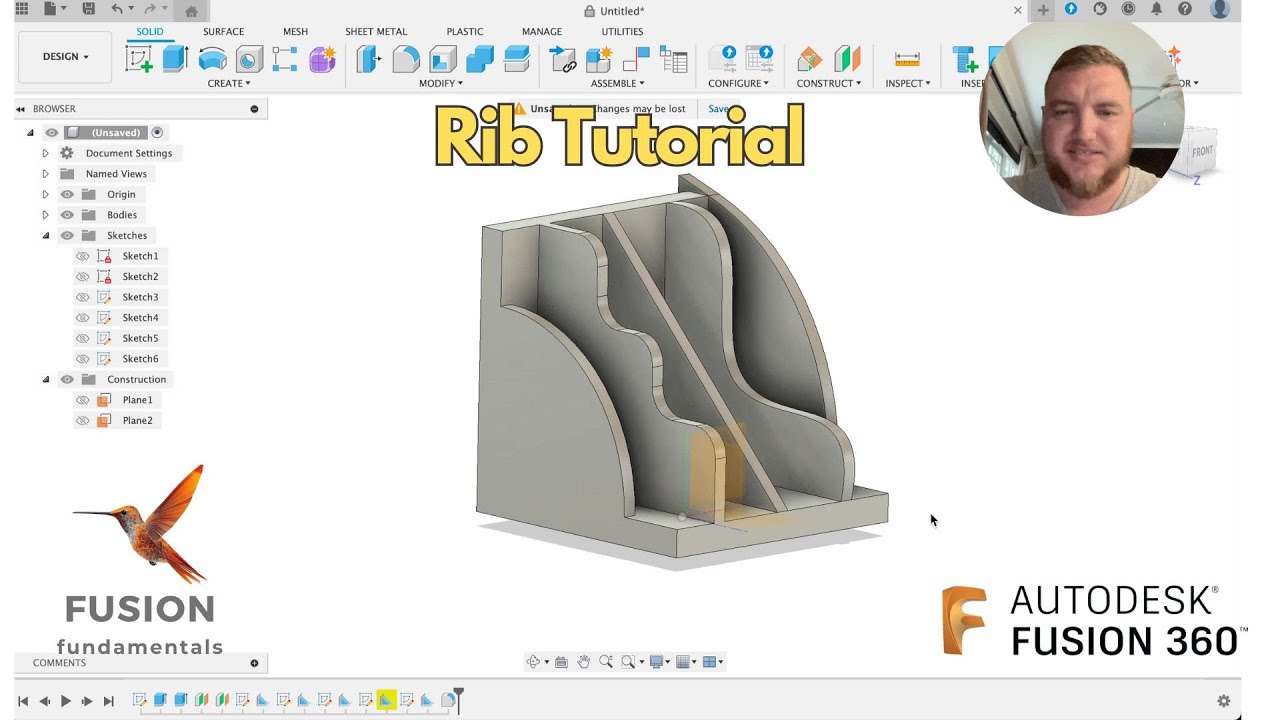 ✨ Creating Ribs in Fusion 360 🛠️ | Quick CAD Tutorial ⚡
